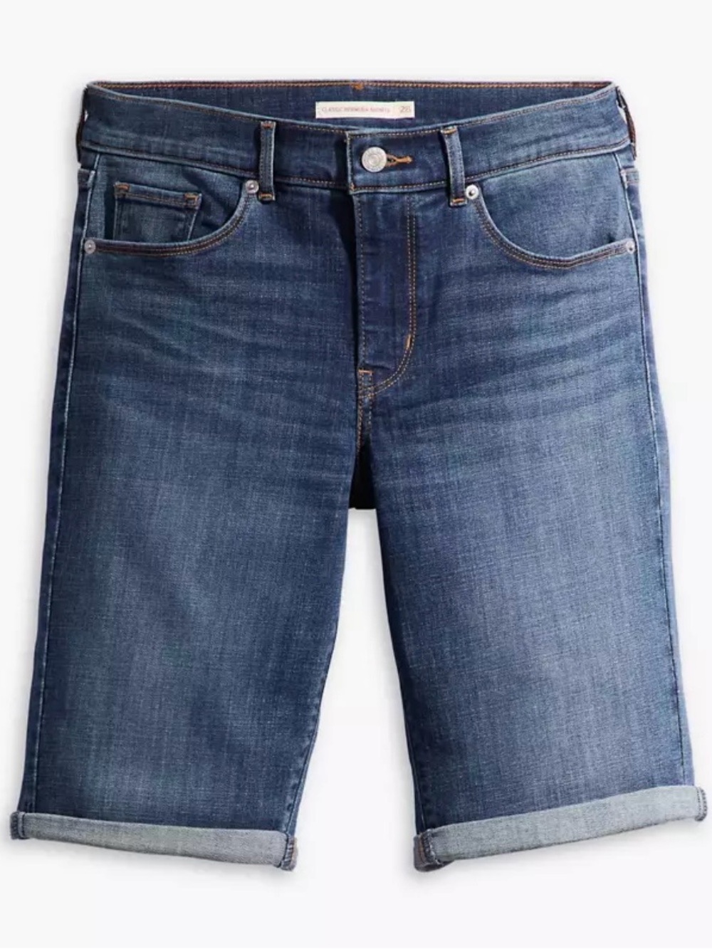 NWT Women’s Levi’s Classic Bermuda Jean Shorts Size 00/24 Waist